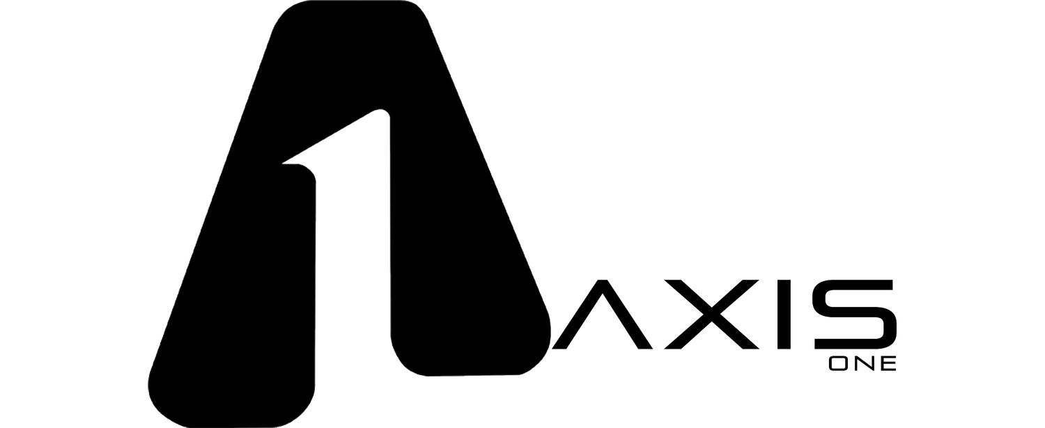 Logo Axis One cuadrado, impresora 3D producida por Print3x